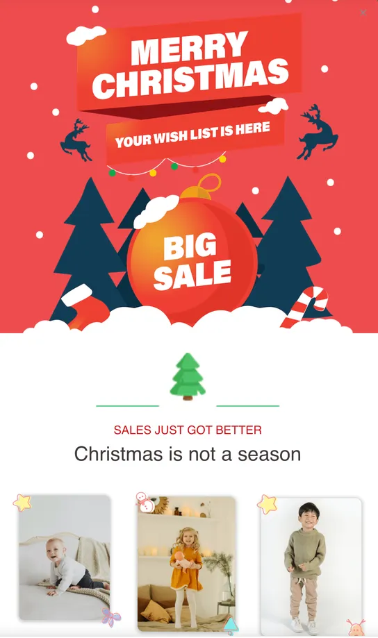 Christmas email template
