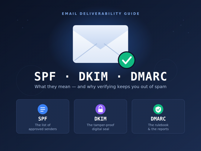 SPF, DKIM, and DMARC Explained: Why Verifying Your Email Records Actually Matters