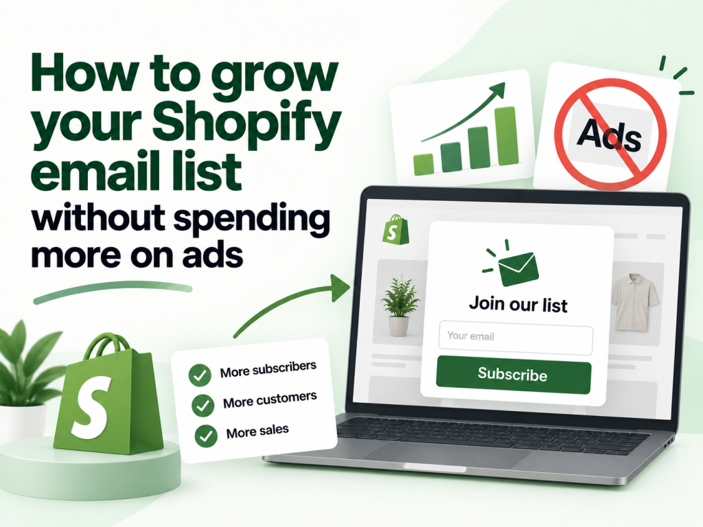 How to grow your Shopify email list without spending more on ads